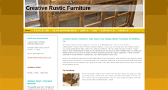 Desktop Screenshot of creativerusticfurniture.com