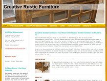 Tablet Screenshot of creativerusticfurniture.com